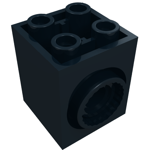 Brick Special 2 x 2 x 2 with Rotation Joint Socket and Rear Pin Hole