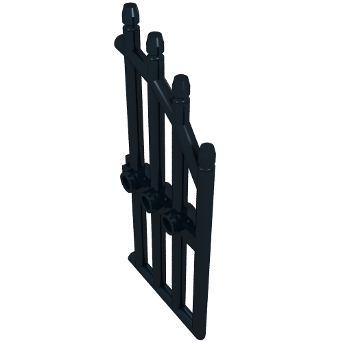 Gate 1 x 4 x 9 Arched with Bars and Three Studs (42448)