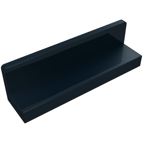 Panel 1 x 4 x 1 with Rounded Corners [Thick Wall]