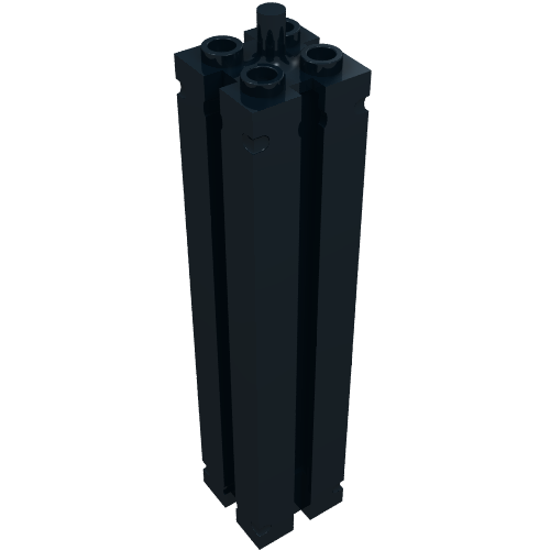 Support 2 x 2 x 8 with Grooves, Smooth On All Sides, Top Peg