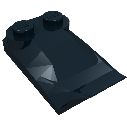 Brick Wedged, Curved 2 x 3 x 2/3 Two Studs, Wing End (47456)