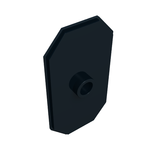 Shield Rectangular with Stud [Plain]
