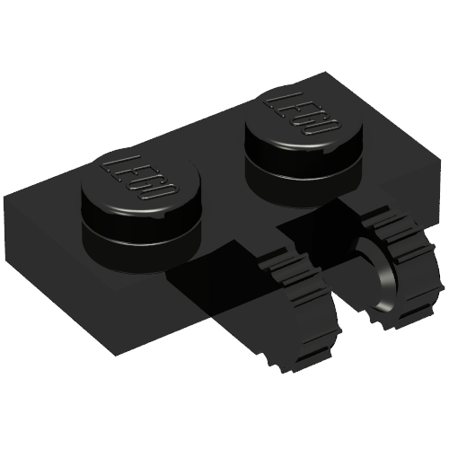 Hinge Plate 1 x 2 Locking with 2 Fingers on Side, 7 Teeth (50340)