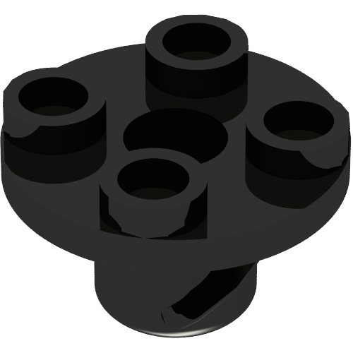 Plate Special Round 2 x 2 with Rotation Stem and Screw (50407)