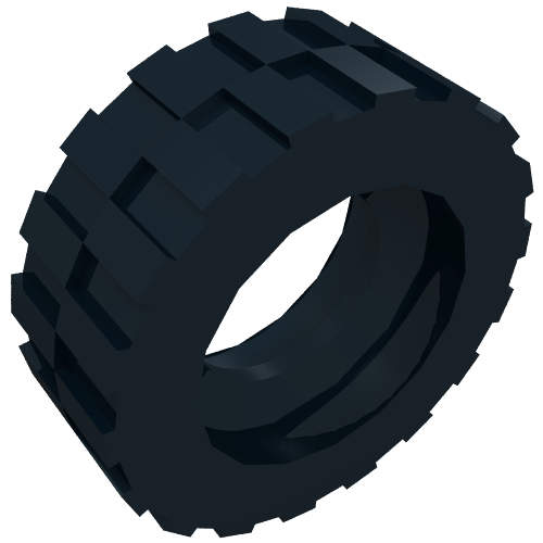 Tyre 17.5 x 6 with Shallow Staggered Treads (51011)