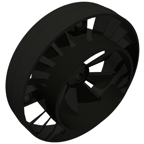 Engine, Very Large Turbine, with Pearl Light Gray Marbled Pattern