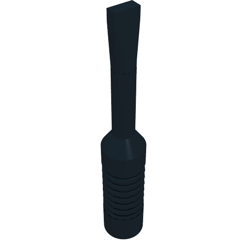 Tool Screwdriver with Narrow Head [6-Rib Handle]