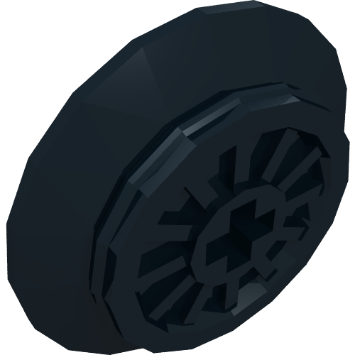 Train Wheel Spoked with Technic Axle Hole and Rubber Friction Band (57999)