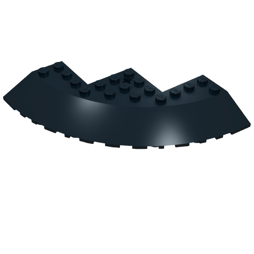 Brick Round Corner 10 x 10 with Slope 33° Edge, Axle Hole, Facet Cutout (58846)