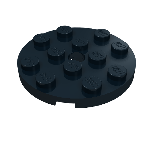 Plate Round 4 x 4 with Pin Hole (60474)