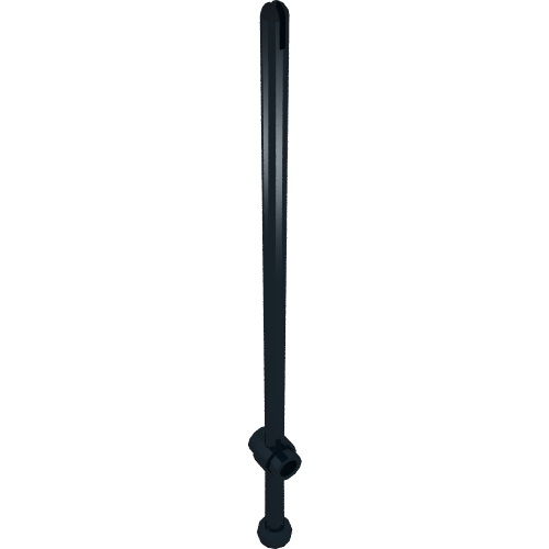 Bar 12L with Open Stud, Towball, and Top Slit [Boat Mast] (6076)