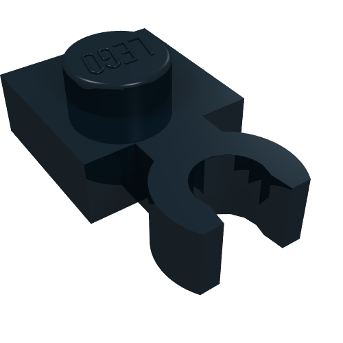 Plate Special 1 x 1 with Clip Vertical [Thick Open O Clip]