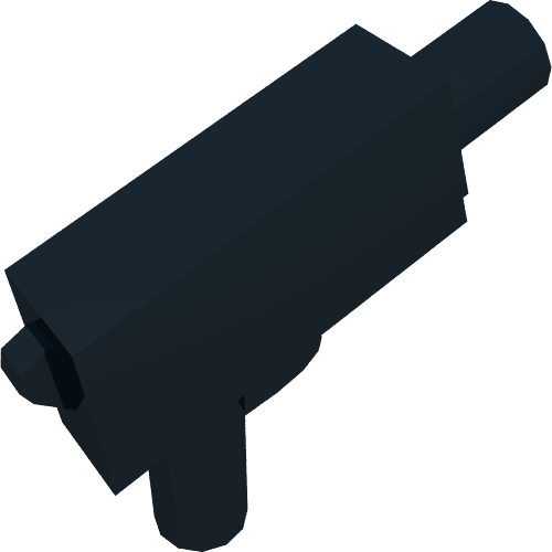 Weapon Gun Automatic Pistol Medium Barrel (62885)