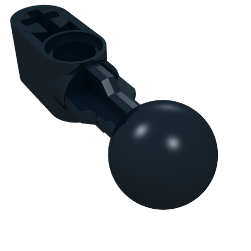 Technic Beam 1 x 2 with Ball Joint Straight, Smooth Ball (64276)