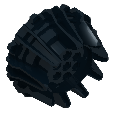 Wheel Hard Plastic with Small Cleats and Flanges (64712)