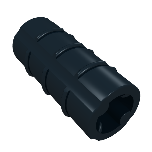 Technic Axle Connector Ridged [with x Hole x Orientation] (6538b)