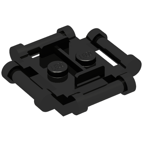 Plate Special 2 x 2 with 4 Side Handles Closed Ends (66961)