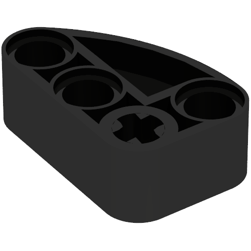 Technic Beam 2 x 3 L-Shape with Quarter Ellipse Thick (71708)