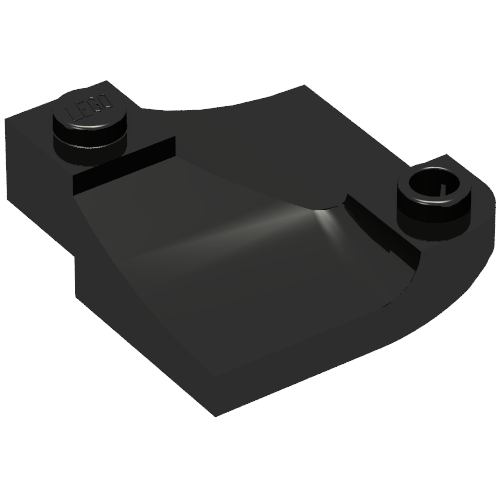 Brick Curved, Internal Double, 3 x 3 with 1/3 Inverted Cutout, Corner (73682)