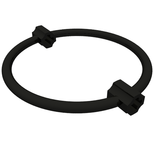 Bar, Ring 7L Diameter, with 2 Axle Connectors (79851)