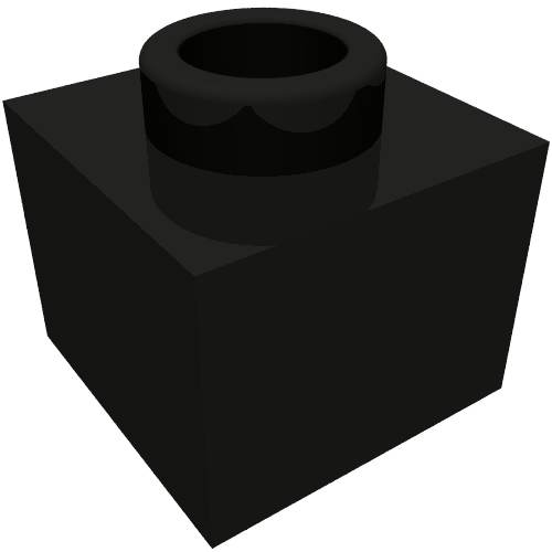 Plate 1 x 1 x 2/3 with Open Stud