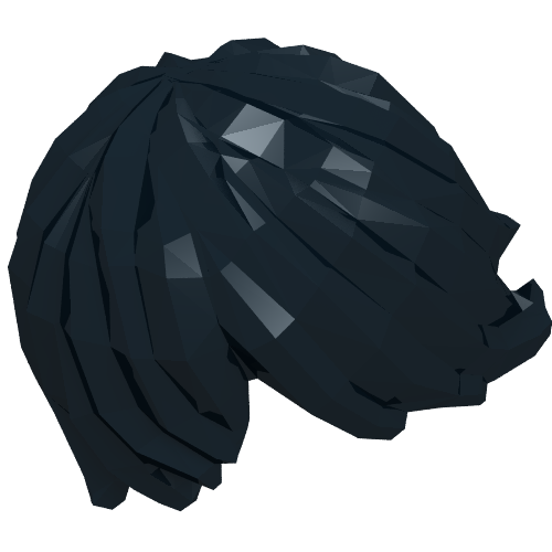 Hair Tousled with Side Part (87991)