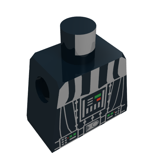 Minifig Torso with SW Darth Vader Death Star Print