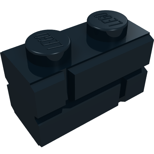 Brick Special 1 x 2 with Masonry Brick Profile