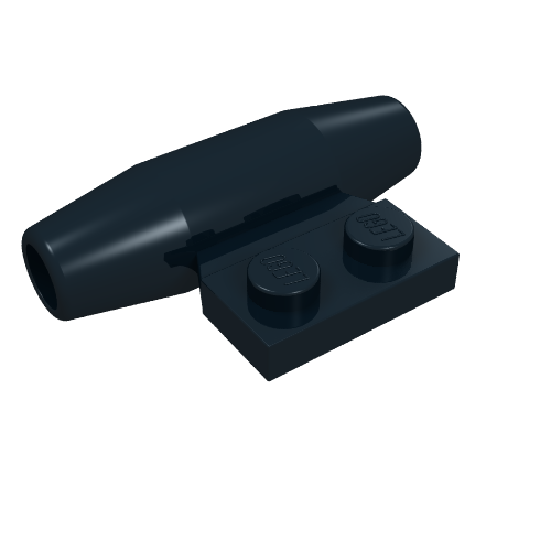 Engine, Smooth Small, 1 x 2 Side Plate with Axle Holders and Slot (98302)
