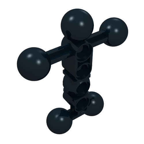 Large Figure Skeletal, Torso with 6 Ball Joints, and 4 Holes, Extra Small (98590)