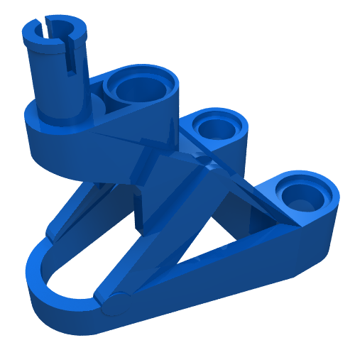 Large Figure Foot, 3 x 4 1/2 x 2 1/3 with Technic Pin Connector (32576)