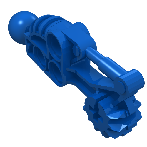 Large Figure Skeletal, Limb, with Ball Joint, and Gear with Axle Hole (Toa Hordika) (50921)