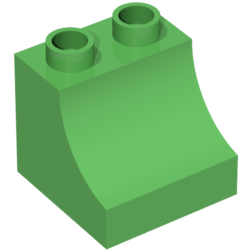 Duplo Brick 2 x 2 x 1 1/2 with Curve (11169)