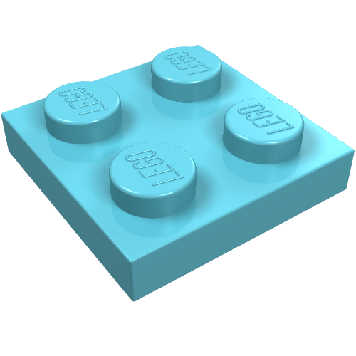 Image of part Plate 2 x 2