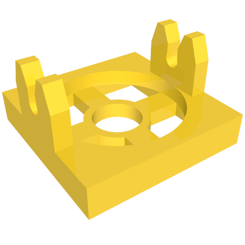 Magnet Holder Tile 2 x 2 - Tall Arms with Deep Notch