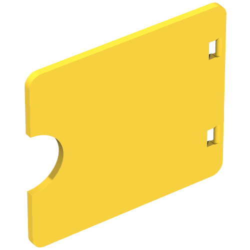 Duplo Door / Window with Cutout (Semi Oval) (27382)