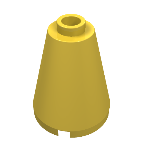 Cone 2 x 2 x 2 with Blocked Open Stud