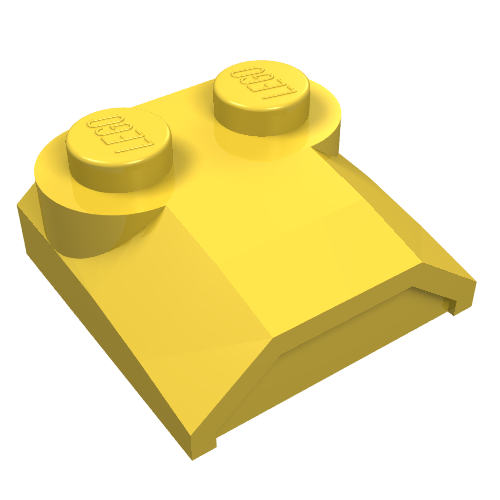 Brick Curved 2 x 2 x 2/3 Two Studs and Lip End
