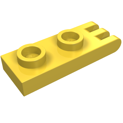 Hinge Plate 1 x 2 with 3 Fingers and Hollow Studs