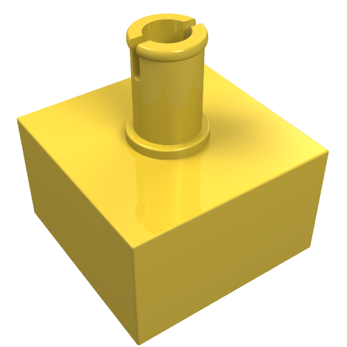 Brick Special 2 x 2 No Studs, Top Pin (4729)