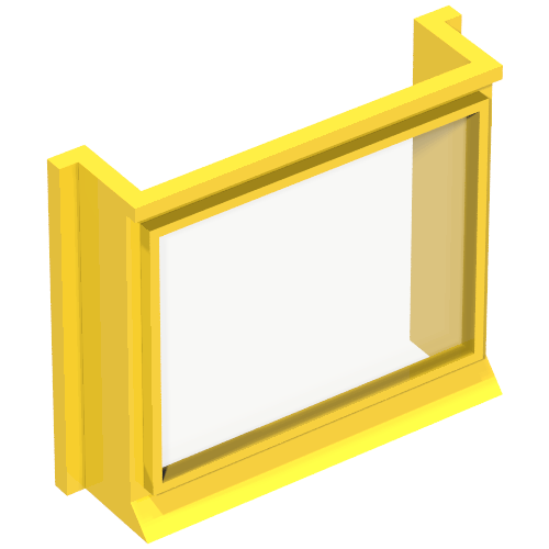 Window 1 x 4 x 3 with Glass for Slotted Bricks