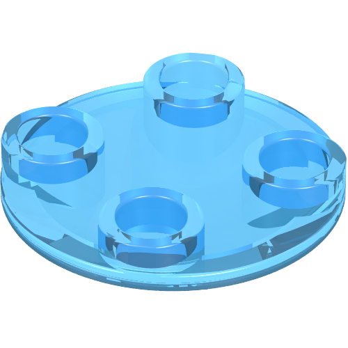 Plate Round 2 x 2 with Rounded Bottom [Boat Stud]