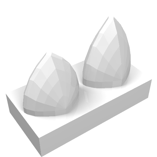 Tile Special 1 x 2 with Two Vertical Teeth / Tooth (15209)