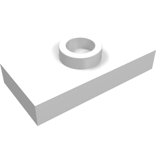 Plate Special 1 x 2 with 1 Stud with Groove and Inside Stud Holder (Jumper)