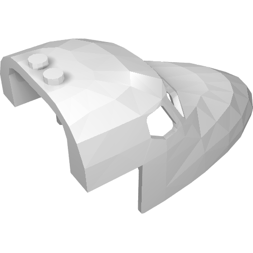 Aircraft Fuselage Curved Forward 6 x 10 Top with 5 Window Panes (18907)
