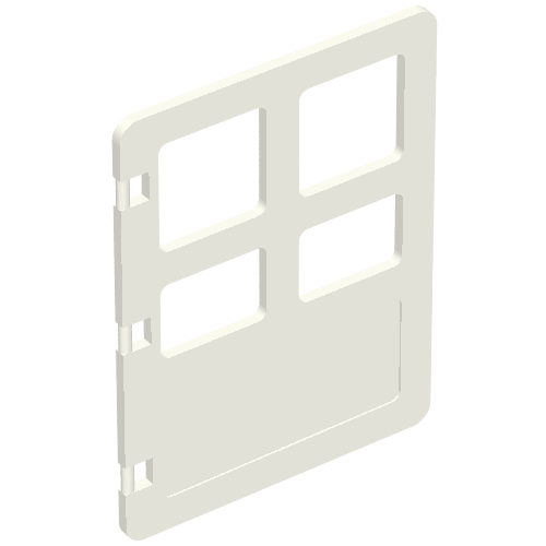 Duplo Door 1 x 4 x 4 with Four Panes (2205)
