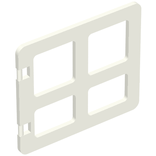 Duplo Door / Window with Four Panes Square Corners (2206)