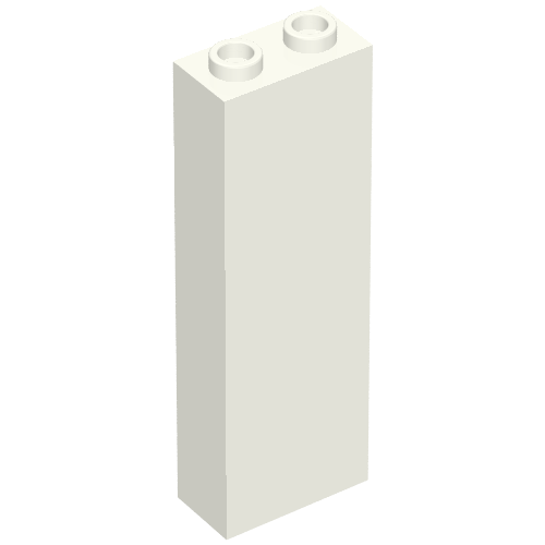 Brick 1 x 2 x 5 with Hollow Studs (2454b)