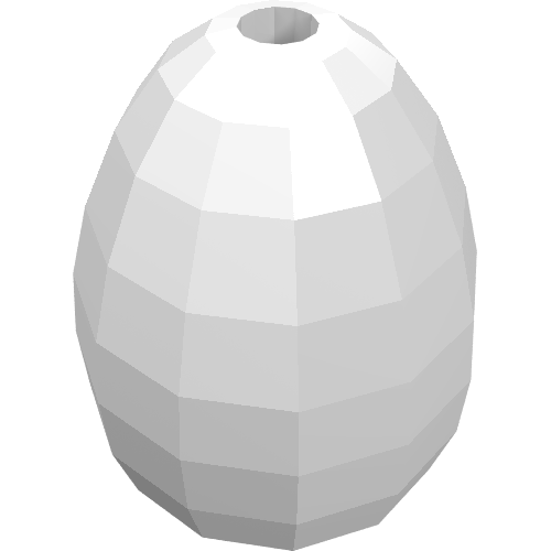 Food Egg with 1.5mm Hole [Plain] (24946)