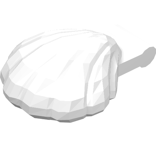 Animal, Clam [Type 1 - Continuous Scalloped Inner Lip] (30218)